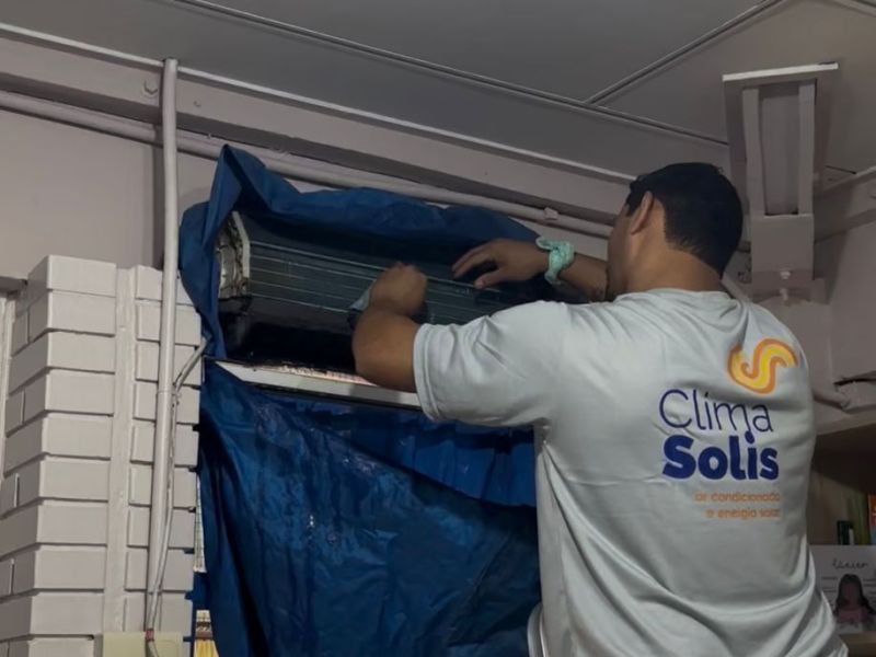Clima Solis inicia ação social de limpeza de ar-condicionado em escolas de&nbsp;Gravataí