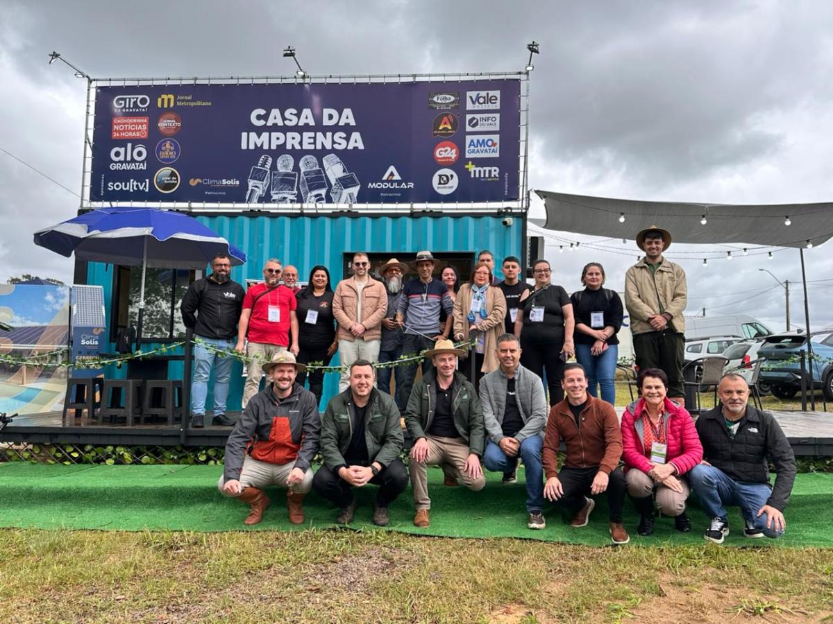 Casa da Imprensa é inaugurada na 11ª Fearg de Gravataí e simboliza união histórica da comunicação&nbsp;regional